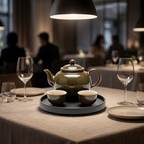 Mottled Olive Ceramic Tea Set