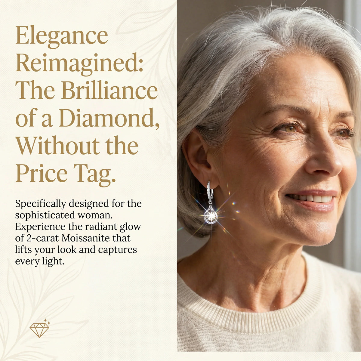 🔥 LAST DAY 90% OFF: 1-Carat "Dancing" Moissanite Earrings – The Pure S925 Comfort & Sparkle You Deserve 💖