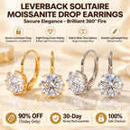 A Classic Solitaire Drop with a Leverback Closure — product overview