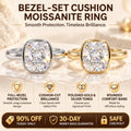 Cushion-Cut Sparkle Framed by a Smooth Bezel — product overview