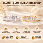 Graduated Baguette Moissanite Band — 1主图