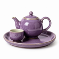 Speckled Plum Ceramic Solo Tea Set