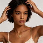 Butterfly Glow Pendant Necklace