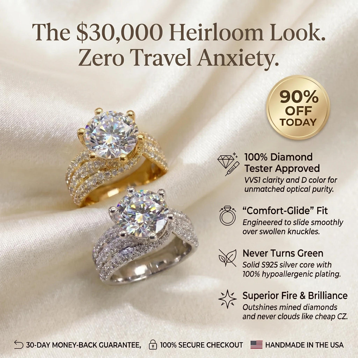 🔥🔥 LAST DAY 90% OFF:  The 3-Carat Infinity Twist Moissanite Ring | Fearless Everyday Luxury