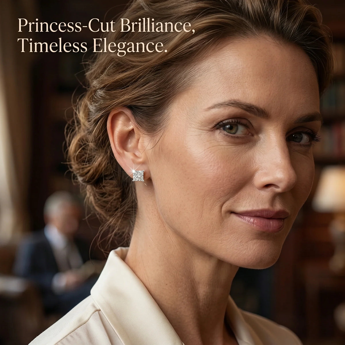 🔥 90% OFF (Today Only): VVS Princess-Cut Moissanite Studs