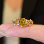 🔥 LAST DAY 90% OFF : The Vintage "Secret Garden" Cushion-Cut Moissanite Ring