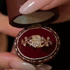 🔥 LAST DAY 90% OFF : The Vintage "Secret Garden" Cushion-Cut Moissanite Ring