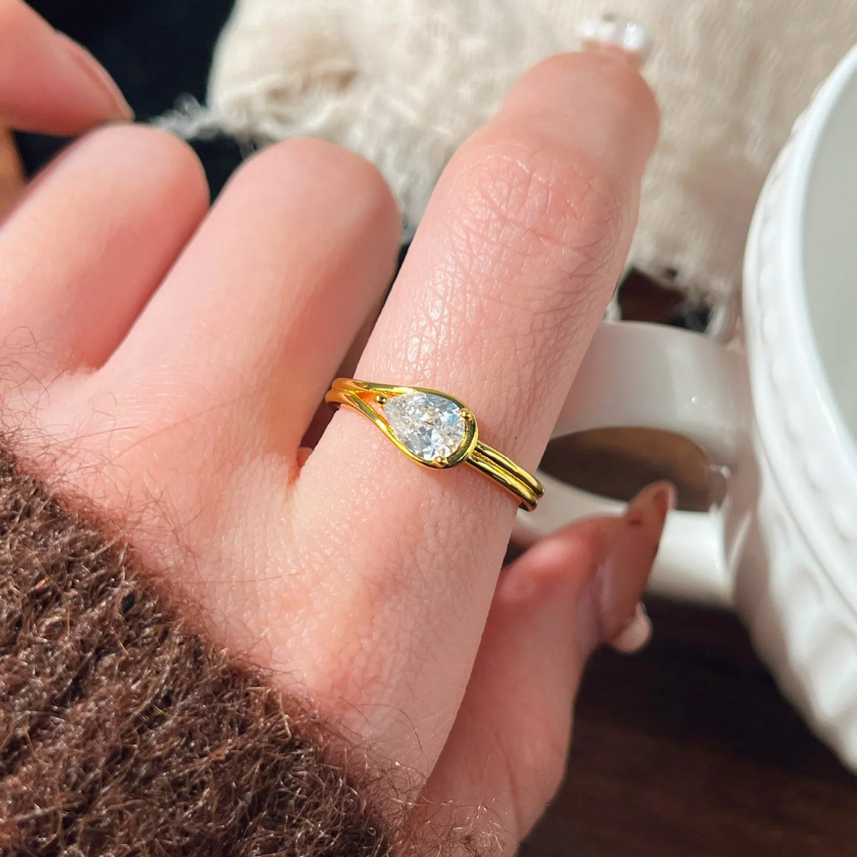 🔥 LAST DAY 90% OFF : The Viral "Rupert's Tears" Handcrafted Moissanite Ring