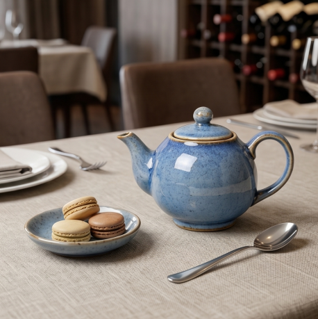 Speckled Sky Ceramic Solo Tea Set