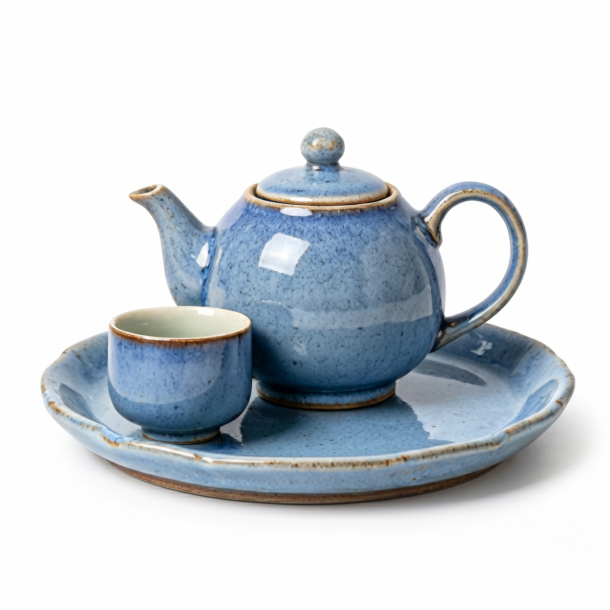 Speckled Sky Ceramic Solo Tea Set