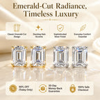 🔥 LAST DAY 90% OFF: The Premium Step-Cut Moissanite Studs (Passes Diamond Tester!)