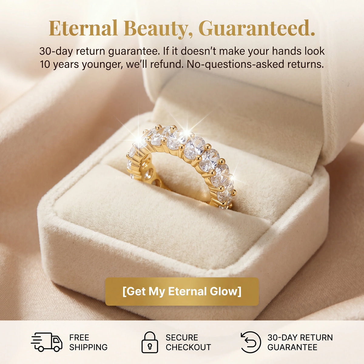 🔥 90% OFF TODAY: Flawless Eternity Band – The Everyday Luxury You Deserve ✨✨