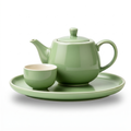 Sage Green Ceramic Solo Tea Set