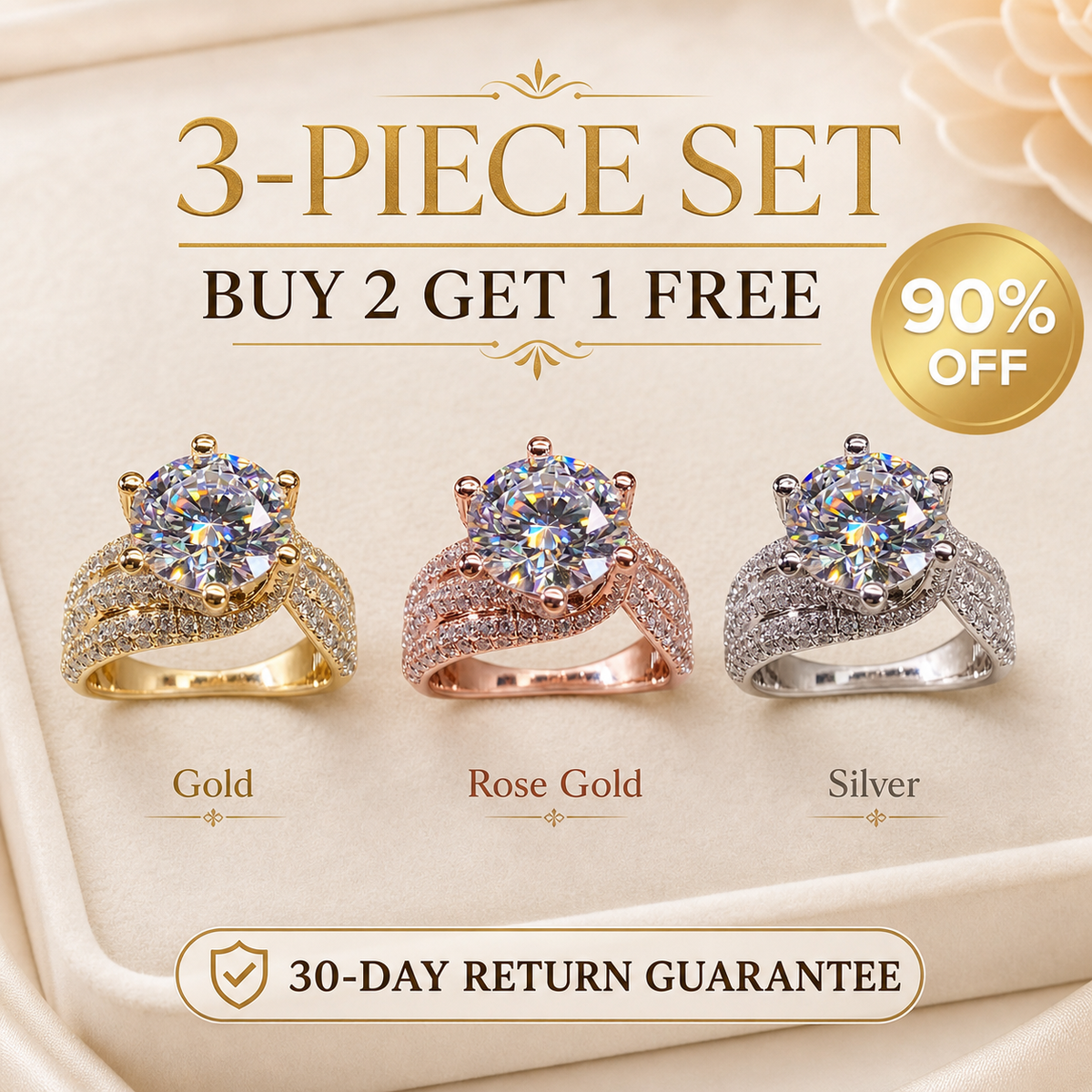 🔥🔥 LAST DAY 90% OFF:  The 3-Carat Infinity Twist Moissanite Ring | Fearless Everyday Luxury