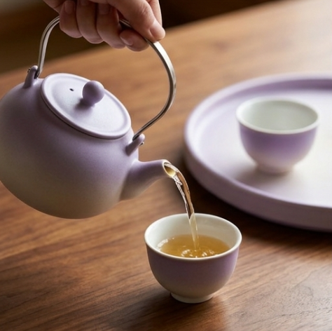 Twilight Gradient Ceramic Tea Set