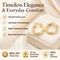 🔥 LAST DAY 90% OFF : The Minimalist "Weightless 14K" Everyday Hoops