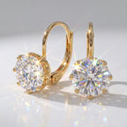 A Classic Solitaire Drop with a Leverback Closure — color option one