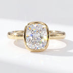 Cushion-Cut Sparkle Framed by a Smooth Bezel — color option two