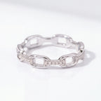 Linked Elegance with a Touch of Moissanite Sparkle — color option two