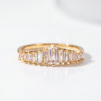 Graduated Baguette Moissanite Band — SKU2