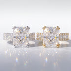 Ice-Flower Radiant Moissanite Ring — SKU3
