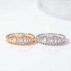 Graduated Baguette Moissanite Band — SKU3