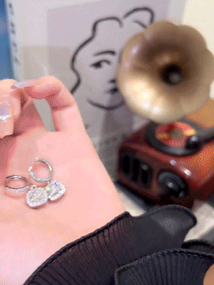 🔥 LAST DAY 90% OFF | Square Halo Moissanite Drop Hoop Earrings – Framed Round Brilliance & Romantic Everyday Movement