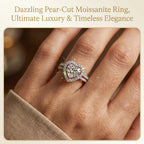 🔥 LAST DAY 90% OFF | Heart-in-Heart Moissanite Stacking Ring Set – Romantic Layered Sparkle & Versatile Two-Piece Styling