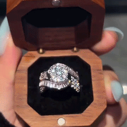 S-curve ring shown in motion