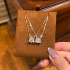 🔥 LAST DAY 90% OFF | Four-Prong Moissanite Solitaire Necklace – A Classic Round Center & Effortless Everyday Styling