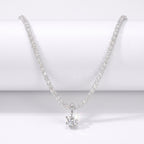 🔥 LAST DAY 90% OFF | Water-Ripple Moissanite Pendant Necklace – Continuous Shimmer & Elegant Everyday Styling