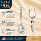 🔥 LAST DAY 90% OFF: 1-Carat "Dancing" Moissanite Earrings – The Pure S925 Comfort & Sparkle You Deserve 💖