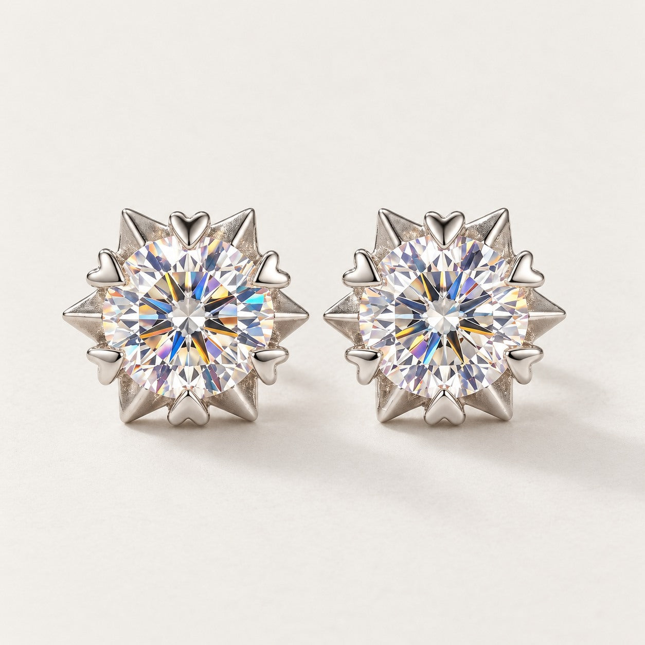 Snowflake Stud Earrings